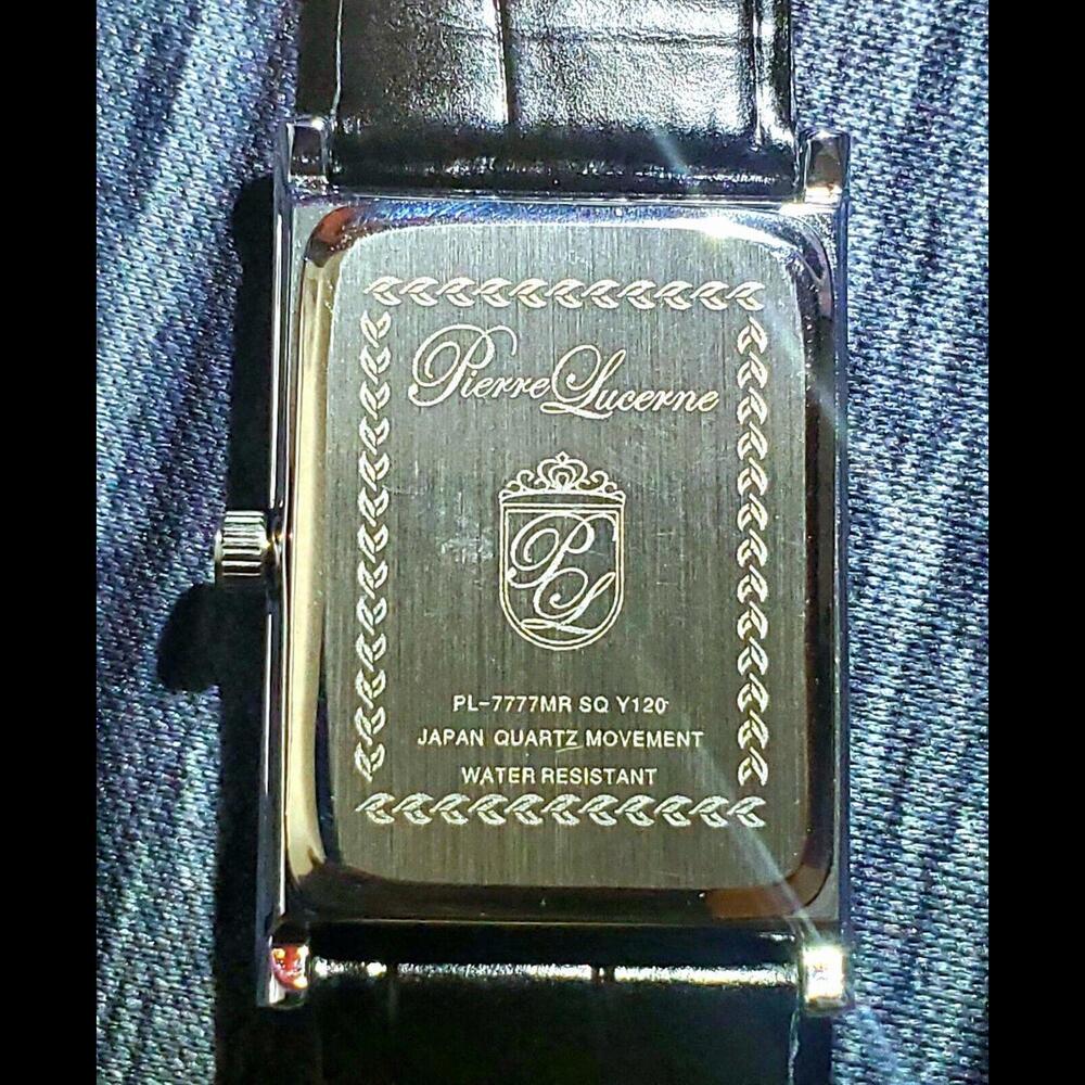 Authentic Pierre Lucerne Seiko Y120 SQ Mens Tank Dress Watch - Picture 8 of 11